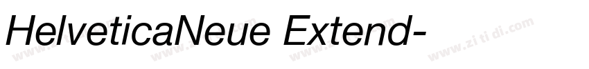 HelveticaNeue Extend字体转换